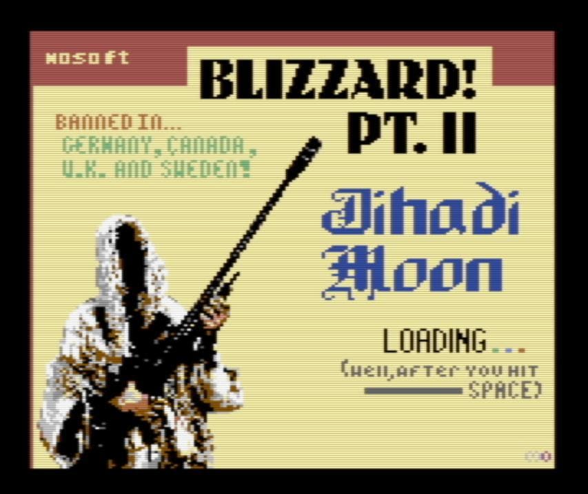 Blizzard! Part II: Jihadi Moon (C64) Commodore 64 screenshot 2
