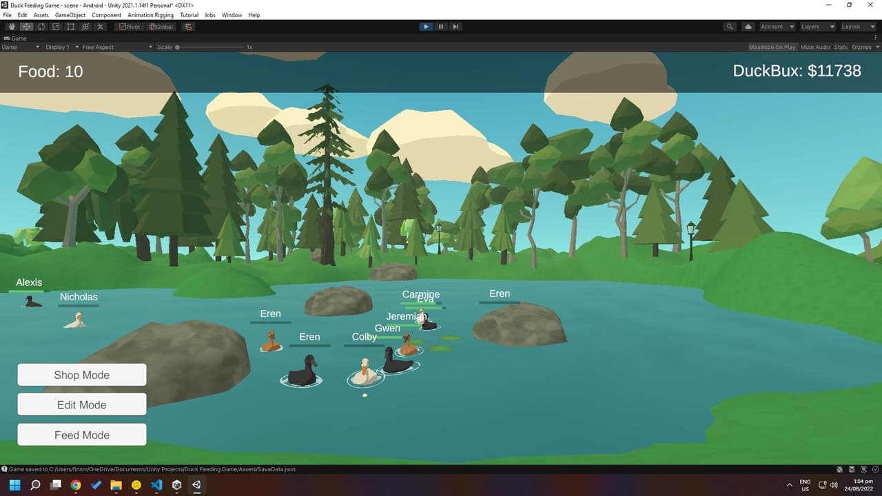 Duck Feeding Game (Early Demo)