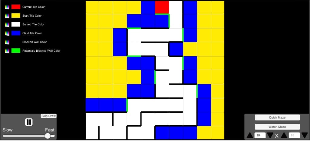 MazeBuilder screenshot 2