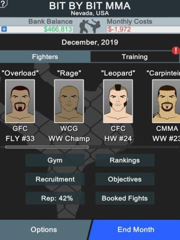 MMA Manager Free screenshot 6