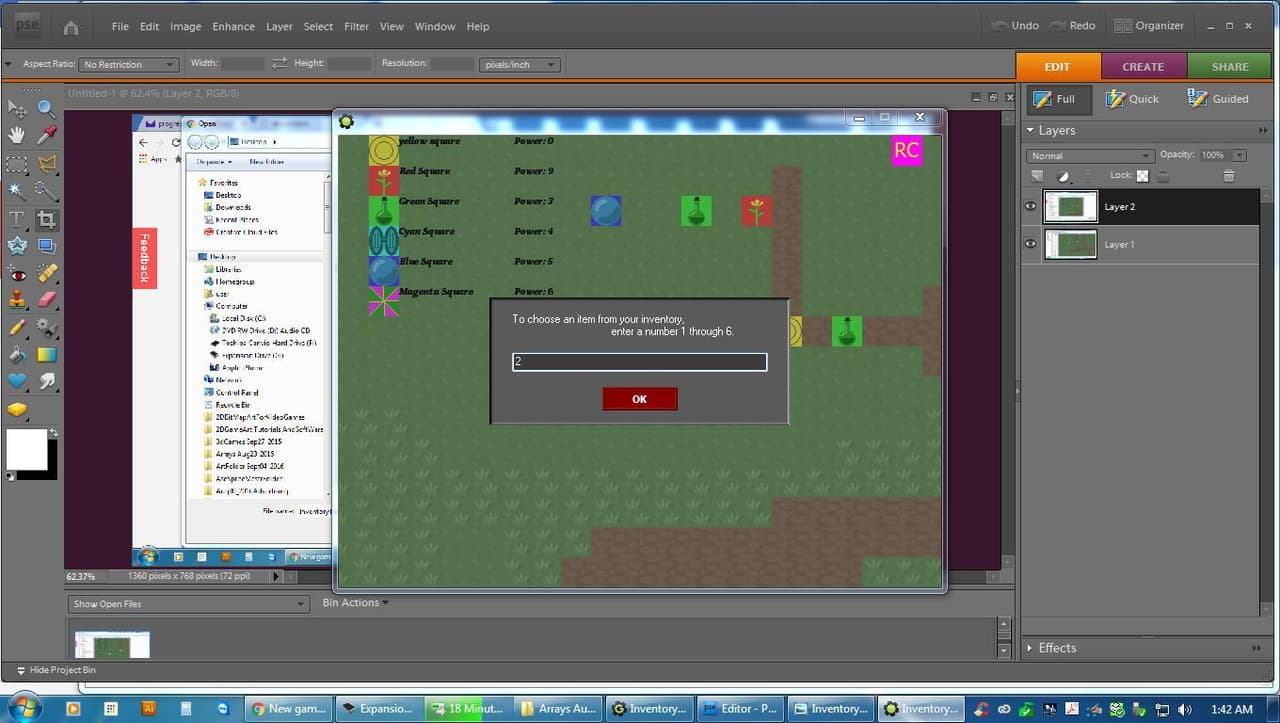 InventoryTutorial screenshot 2