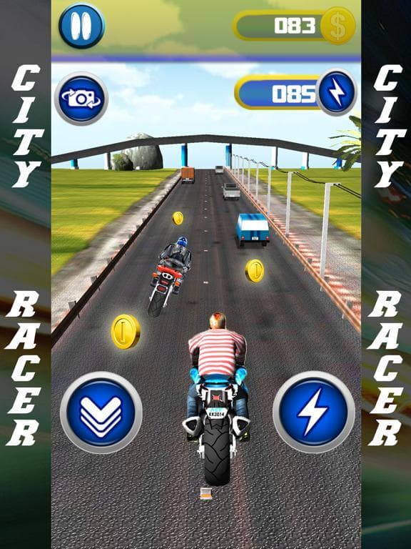Highway Rider City Motor Racing 3D screenshot 2