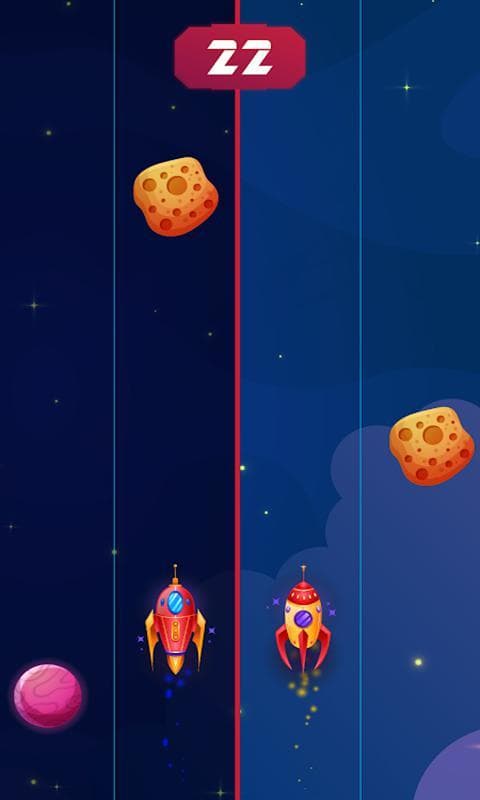 Double Space Race: Arcade racing game in space screenshot 3