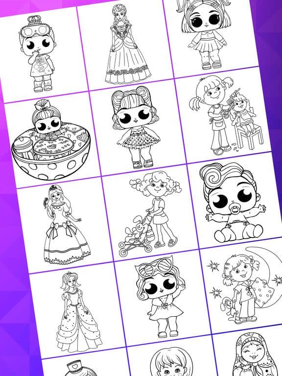 Fashion Doll Color Book screenshot 2