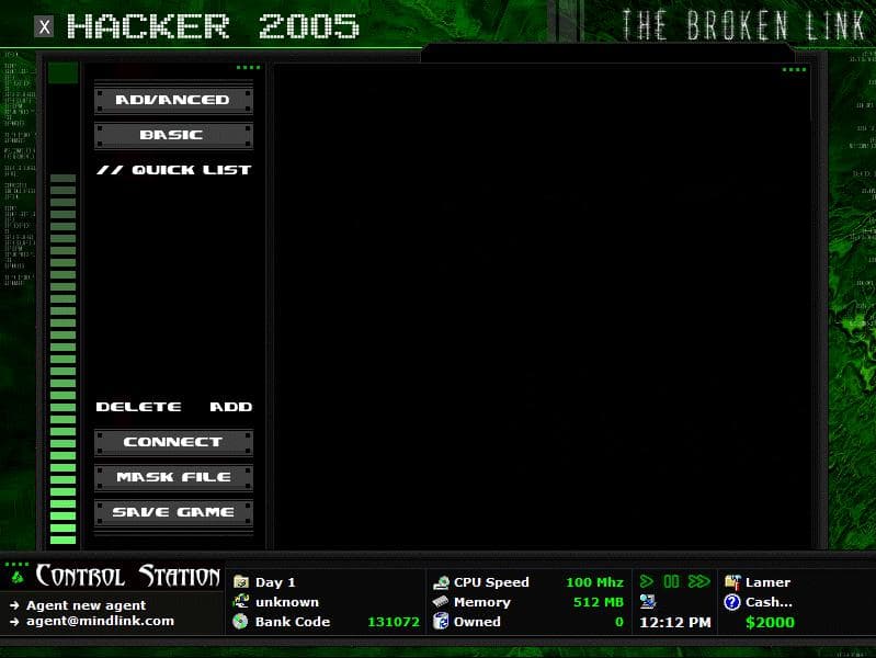Mindlink Hacker 2005: The Broken Link screenshot 2