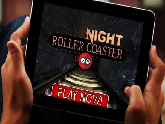 Night Roller Coaster VR screenshot 3