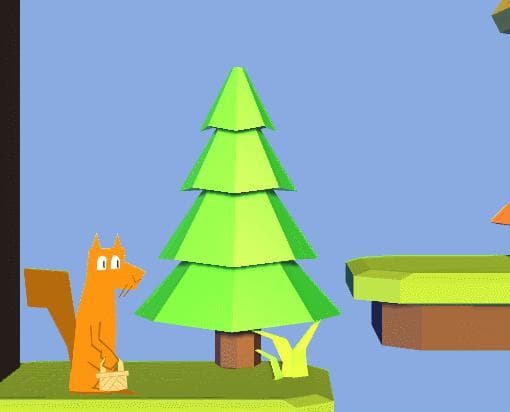Squirrel and Mushrooms