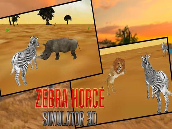 Zebra Horce Simulator 3D screenshot 3