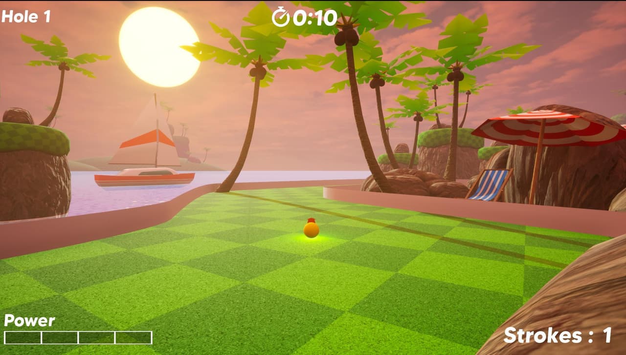 Sunset Mini Golf (PROTOTYPE) screenshot 3