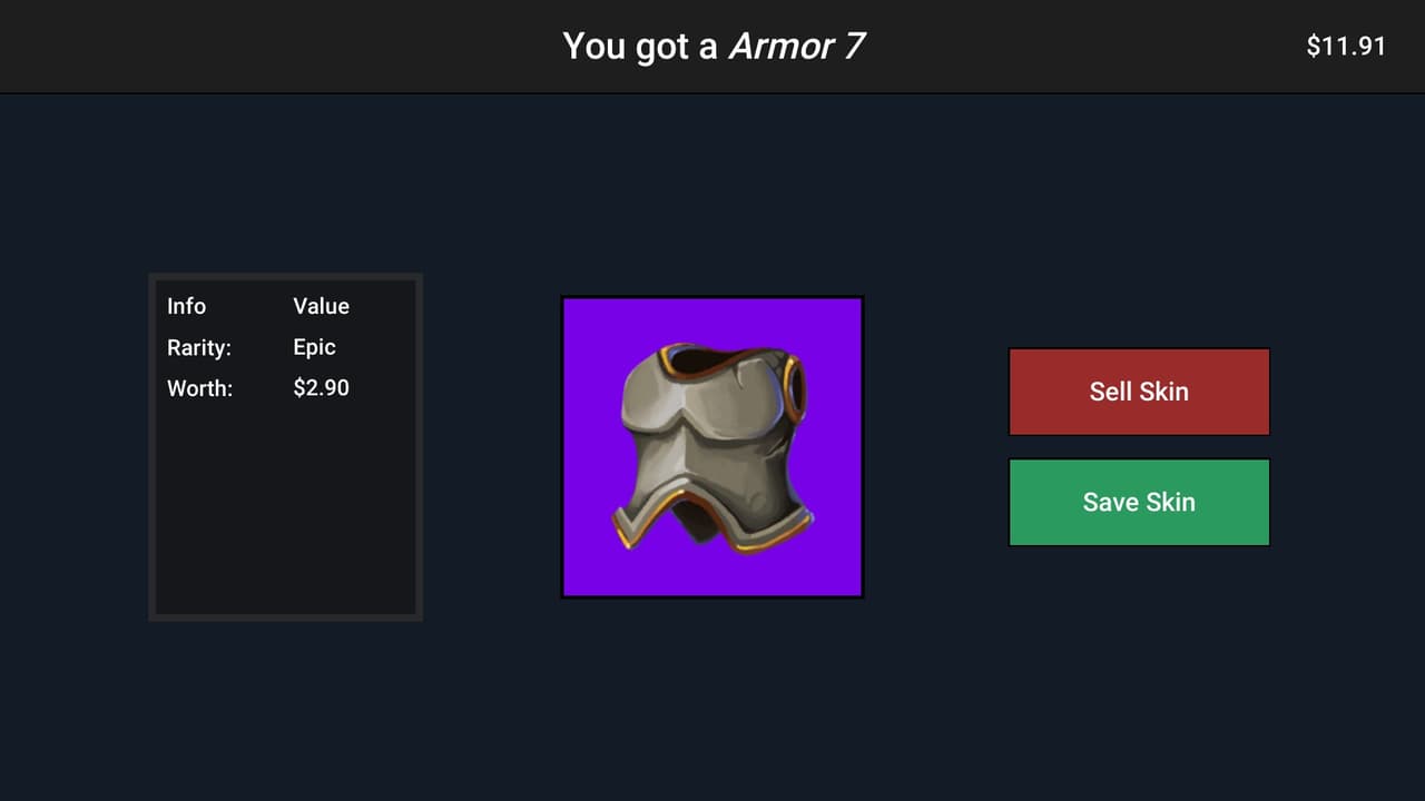 Case Simulator Weapons and Armors screenshot 2