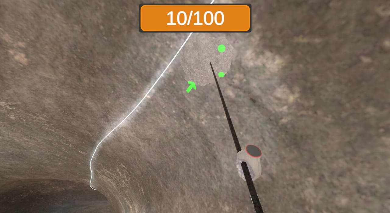 Underground roof fall hazard assessment VR Training screenshot 4