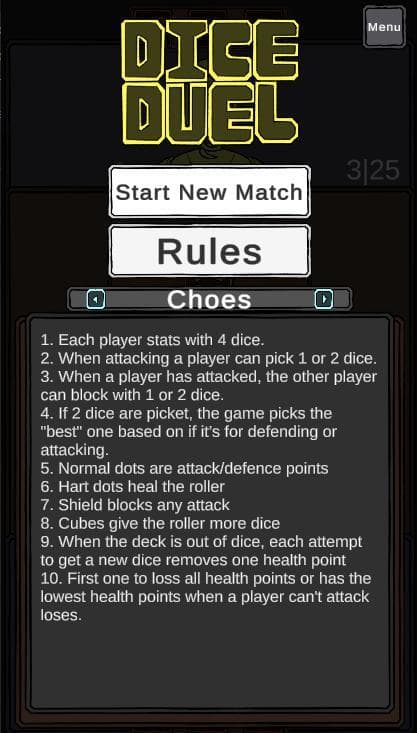 Dice Duel (GMTK 2022 / ODJ 16.07) screenshot 3