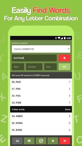 Scrabble Word Helper Ad Free screenshot 2