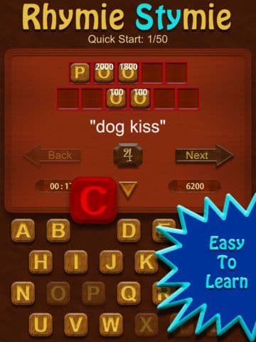RhymieStymie - the rhyming word game screenshot 2