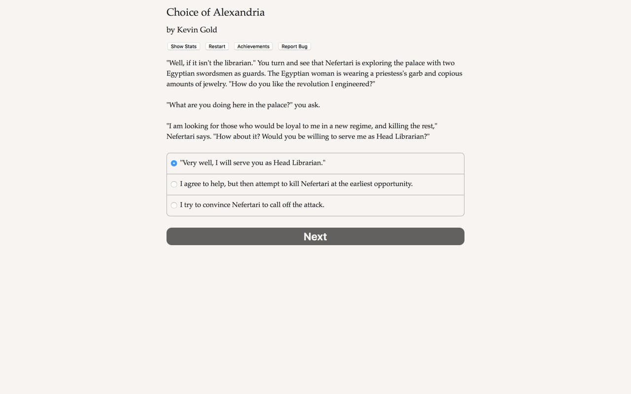 Choice of Alexandria screenshot 3