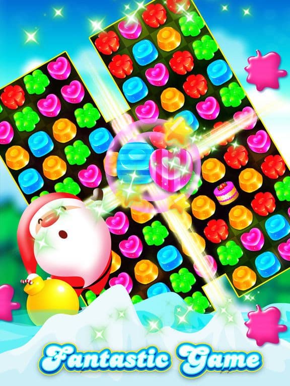 Candy Gems Christmas - Match 3 Lollipop Puzzle screenshot 2