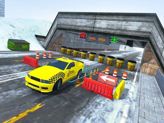 Xmas Taxi Parking Simulator 3D - Snow Drive 2017 screenshot 5