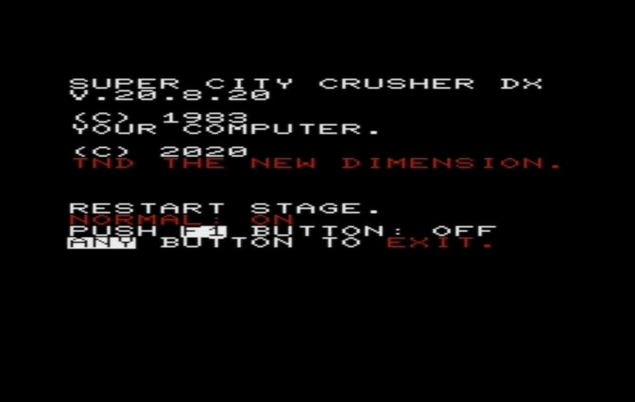 Super City Crusher DX - For VIC-20 + 3K screenshot 4