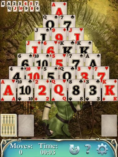 Hidden Solitaire Elven Woods - Free Card Game screenshot 2