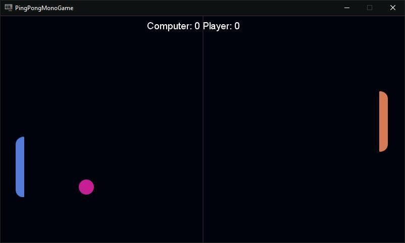 Ping Pong Monogame