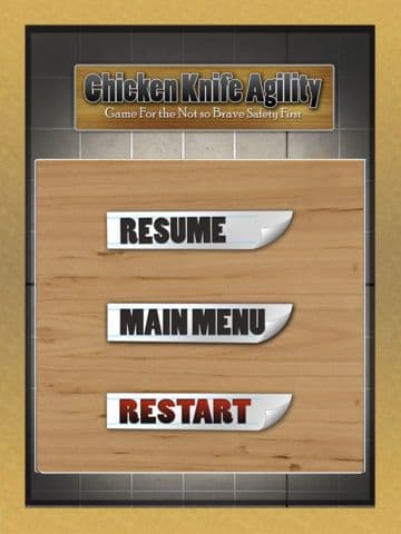 Chicken Knife Agility Game For the Not so Brave: Safety First - Free Edition screenshot 3
