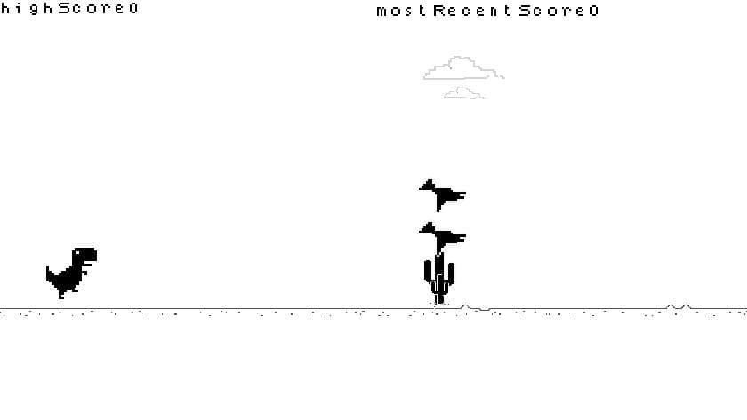 Chrome Dino in Construct 3 :D screenshot 3