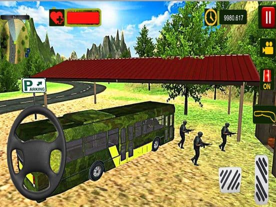 Army Bus:Military Parking 2018