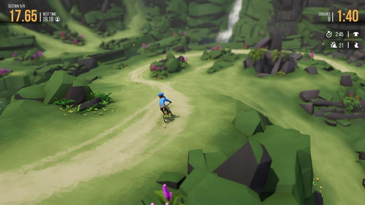 Lonely Mountains: Downhill - Eldfjall Island screenshot 2