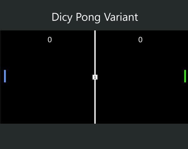 Dicy Pong Variant