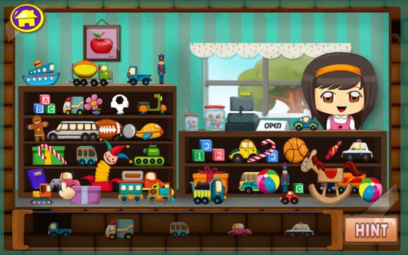 Hidden objects Play peek a boo