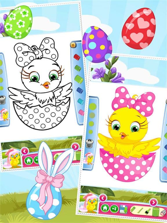 Easter Egg Coloring Book World Paint and Draw Game for Kids screenshot 3