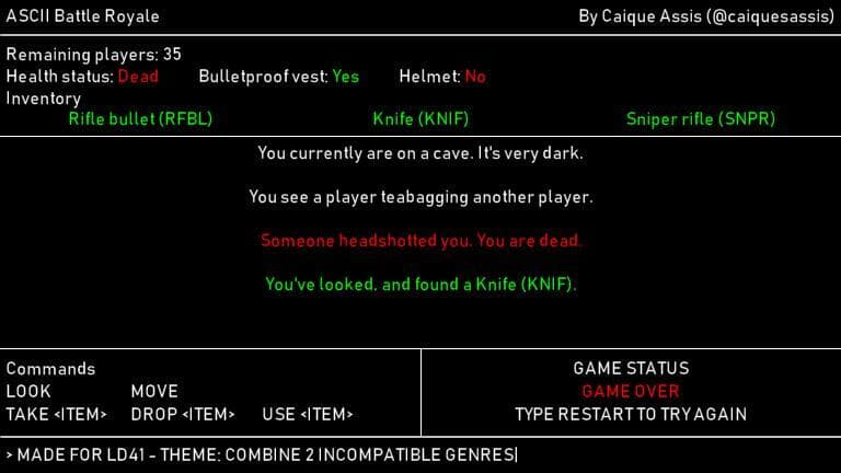 ASCII Battle Royale (Caique Assis)