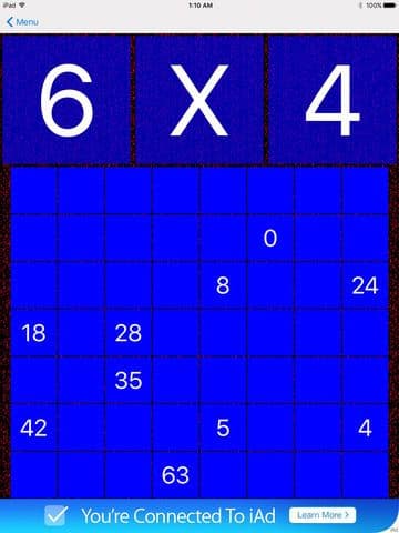 Math Tapper Free: Multiply and Find screenshot 3