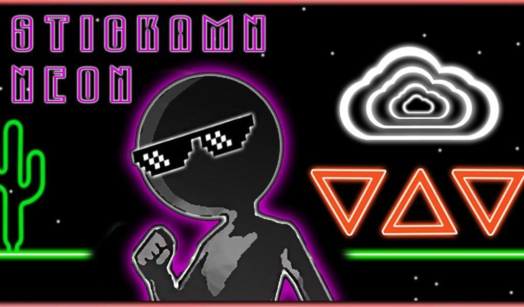 Stickman Neon Run screenshot 2