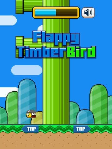 Flappy TimberBird - The Adventure of a Tiny Timberman Bird screenshot 2