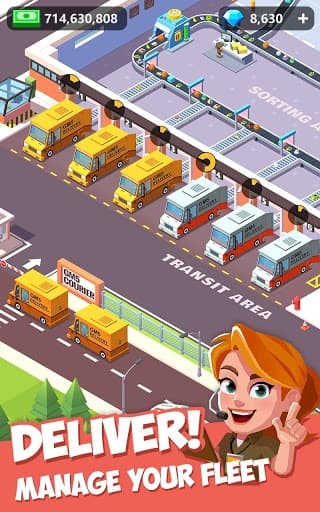 Idle Courier Tycoon - 3D Business Manager screenshot 2
