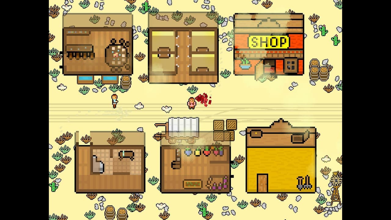 Wild west shooter for 2 players