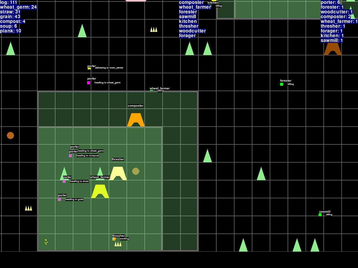 Prototype Colony Sim made with Pygame screenshot 5