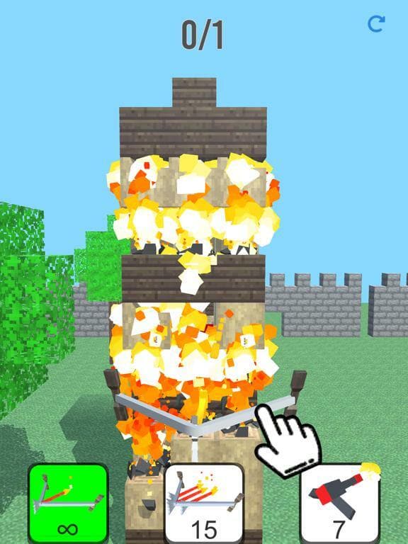 Burn it Down! 3D Pixel Game