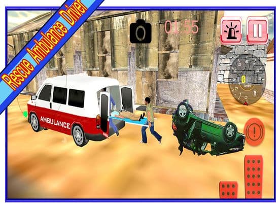 Rescue Ambulance Driver 3d simulator - On duty Paramedic Emergency Parking, City Driving Reckless Racing Adventure