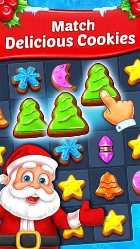 Christmas Cookie - Santa Clauss Match 3 Adventure screenshot 2