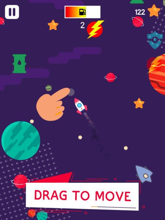 Draggy Rocket - Star Road Race screenshot 3