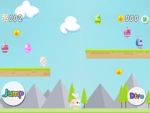 Easter Egg Bunny Runner HD screenshot 2