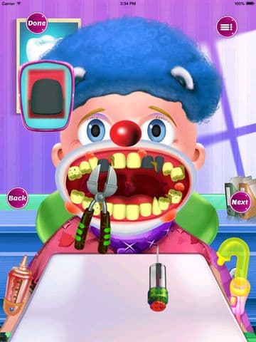 Clown Dentist Dental games screenshot 3