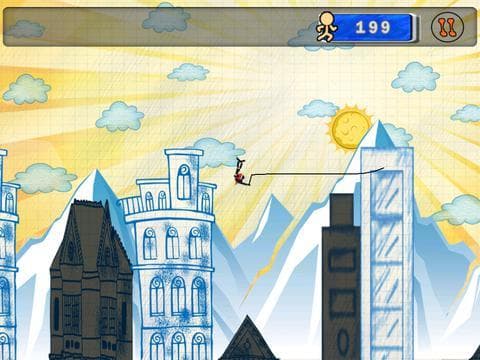 Stick-man Swing Adventure: Tight Rope And Fly screenshot 4