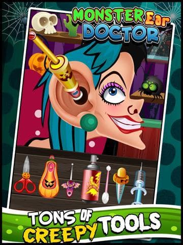 Awesome Demon Ear Doctor Office - Virtual Monster Ear Care Surgery & Makeover Games for Kids screenshot 2