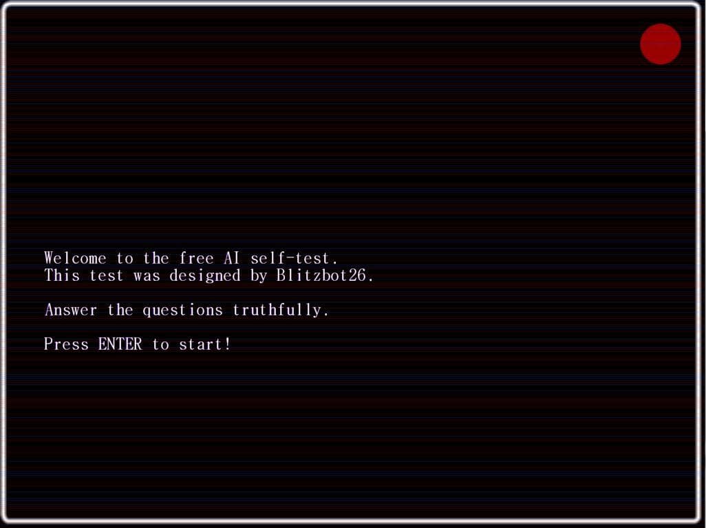 The AI self-test screenshot 3