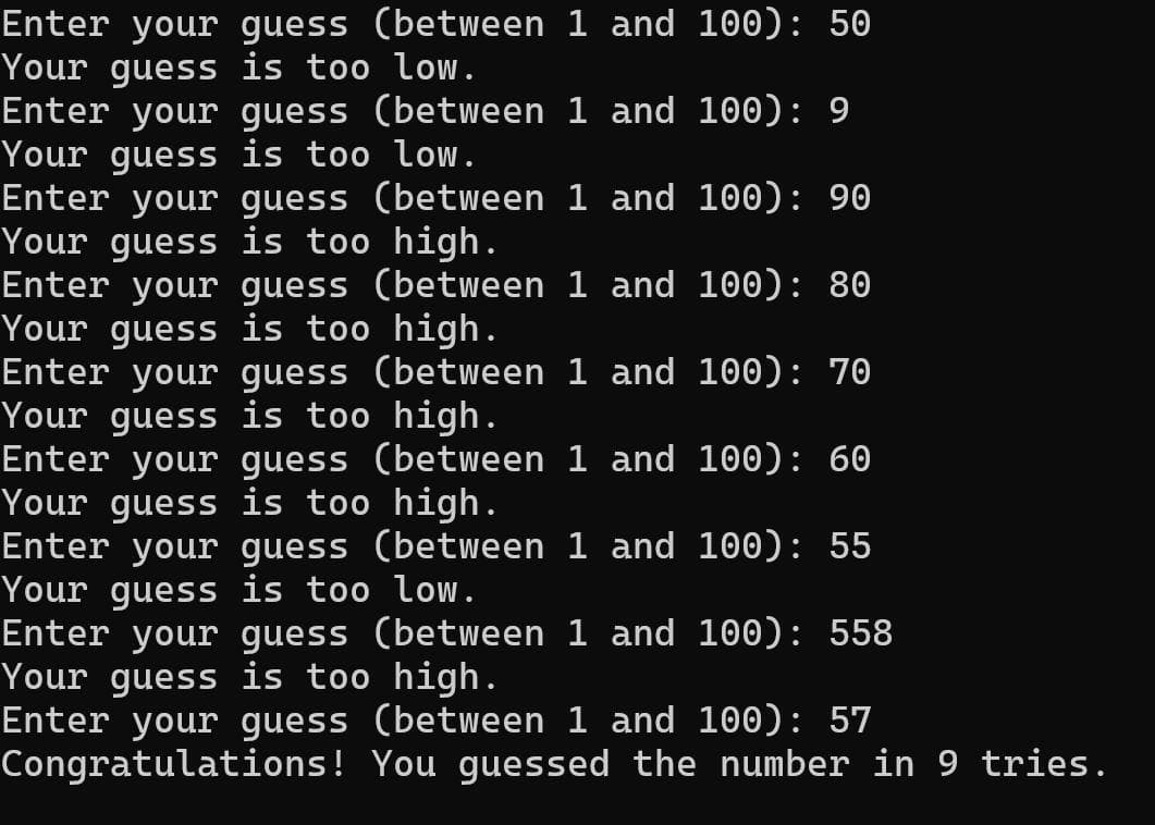Number guessing with ChatGPT screenshot 4