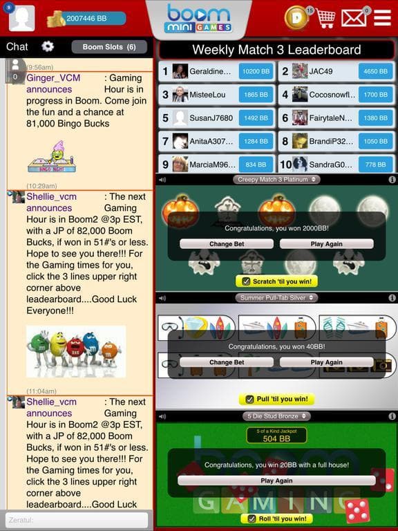 BOOM MINIGAMES -Bingo and Casino Minigames! screenshot 3