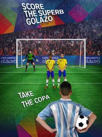 Free kick challenge - Copa America 2015 edition screenshot 2